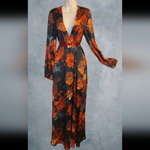 Floral Long Sleeve Maxi Duster/Dress
